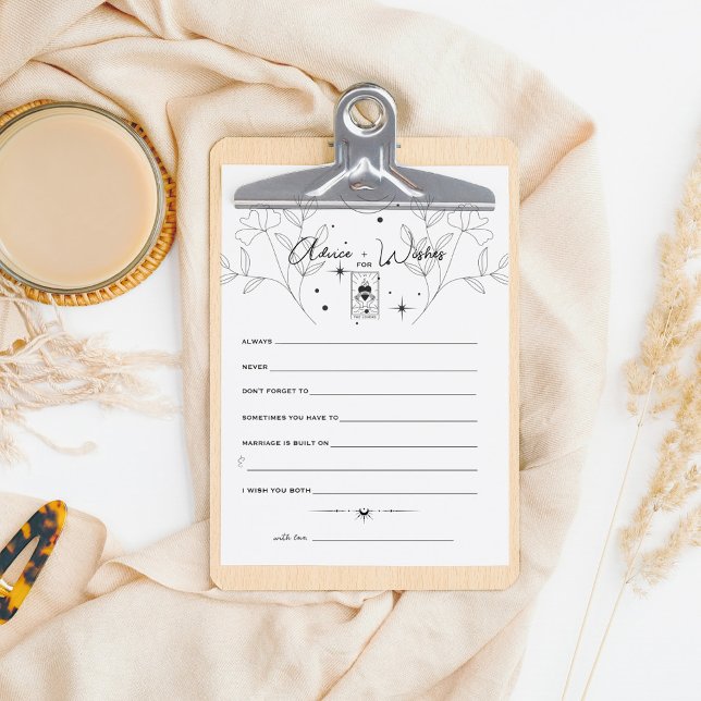 Carte Tarot | MARIAGE | Carte conseil Couple B+W (Créateur téléchargé)