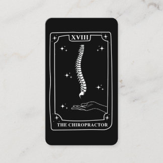 Carte Tarot Mystique Chiropracteur noir et blanc
