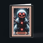 Carte Tarot Snowman<br><div class="desc">Carte Tarot de Noël Imaginaire foncé : Carte Tarot de Snowman. Amusant,  design assorti foncé. Trouvez le parfait pour tous ceux que vous connaissez !</div>