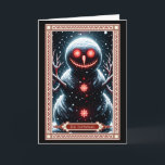 Carte Tarot Snowman<br><div class="desc">Carte Tarot de Noël Imaginaire foncé : Carte Tarot de Snowman. Amusant,  design assorti foncé. Trouvez le parfait pour tous ceux que vous connaissez !</div>