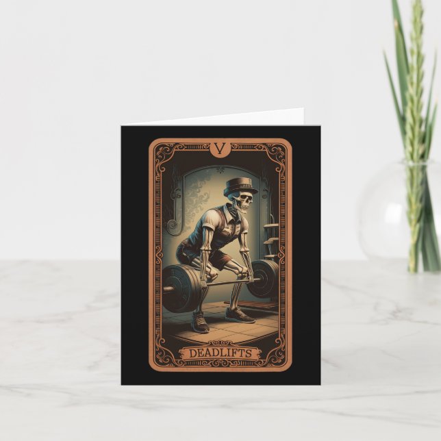 Carte Tarot Squelette Démonte-charge Powerlifter P (Devant)