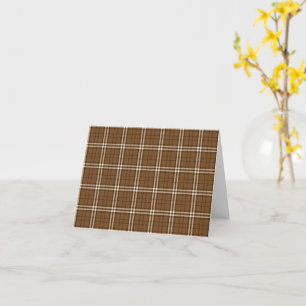 Carte Tartan Brown