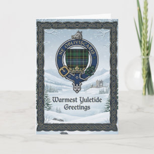 Carte Tartan de Crête de Clan Noël Écossais