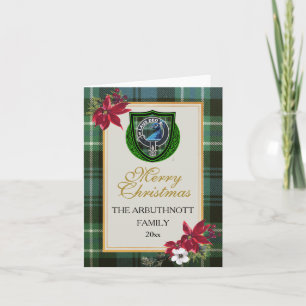 Carte Tartan et blason du clan écossais Arbuthnott