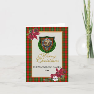 Carte Tartan et blason du clan écossais MacGregor
