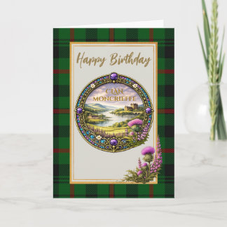 Carte Tartan et blason du clan écossais Moncrieffe