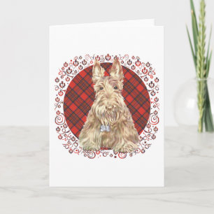 Carte Tartan Scottie Blé