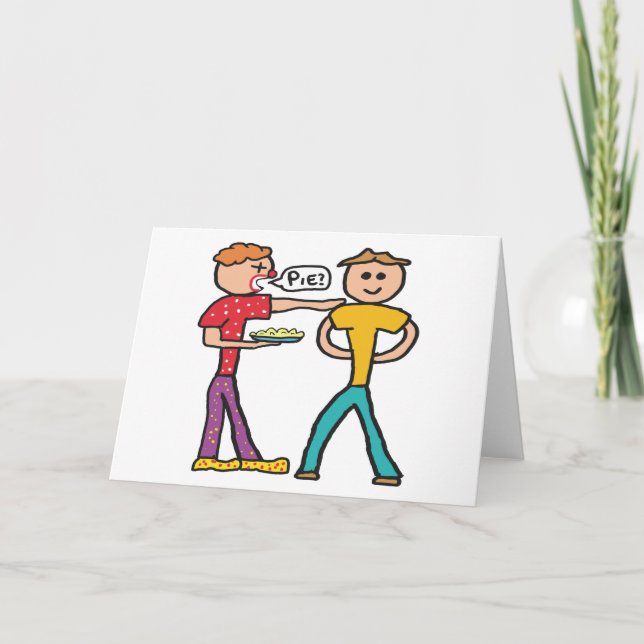 Carte Tarte à la garde dans le visage (Devant)