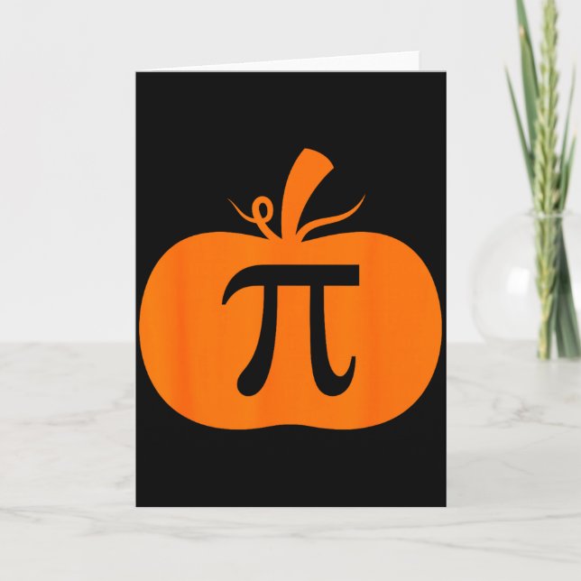 Carte Tarte au potiron drôle de maths Halloween Thanksgi (Devant)