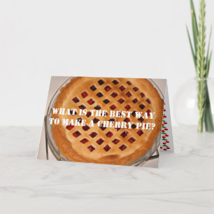 Carte Tarte aux cerises