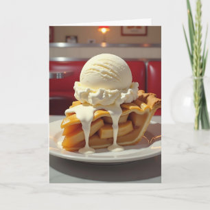 Carte Tarte aux pommes et crème glacée à la vanille Anni