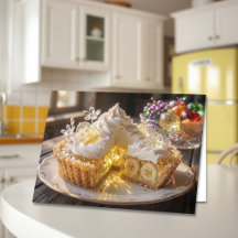 Tarte Crémeuse à la Banane en Cristal Étincelant P