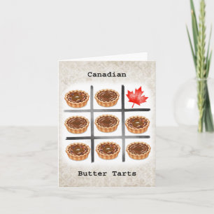 Carte Tartes au beurre canadien amusantes Traitements ca