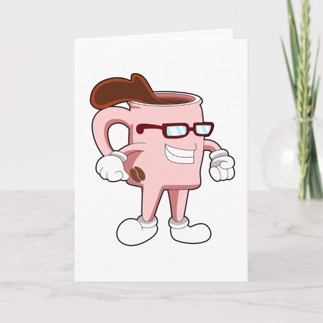 Carte Tasse à café avec du café (Devant)