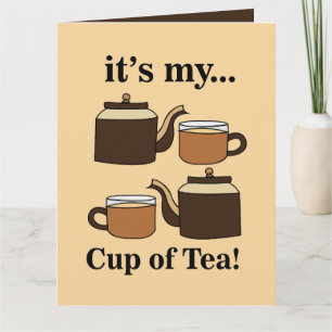 Carte Tasse à thé Théière C'est ma tasse de thé