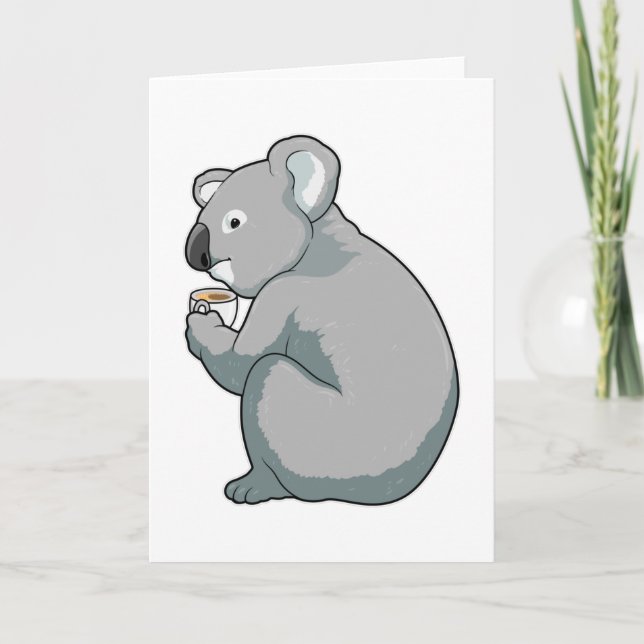 Carte Tasse de café Koala (Devant)