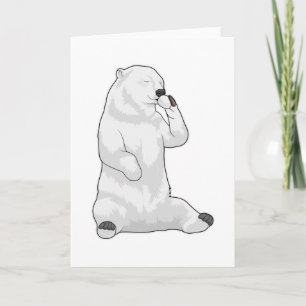 Carte Tasse de café ours polaire