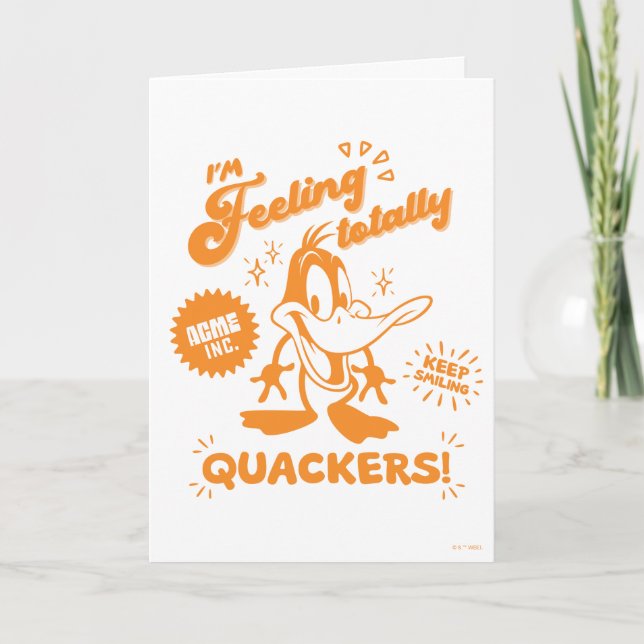 Carte Tasty Retro DAFFY DUCK™ (Devant)