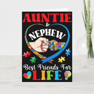 Carte Tatie et neveu meilleurs amis pour la vie Sup Auti