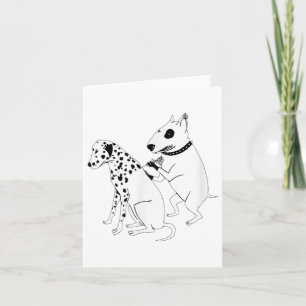 Carte Tatouage de chien dalmatien animal de compagnie Pi