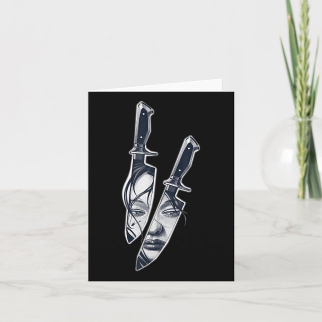 Carte Tatouage de la fille couteau (Devant)