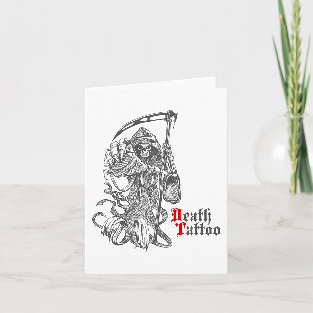 Carte Tatouage de mort Faucheur squelette (Créateur téléchargé)