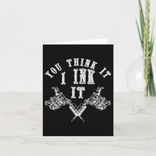 Carte Tatouage Enceint Master Tattooé Idée cadeau Artist