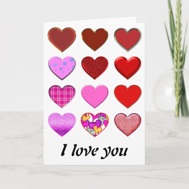 Carte Tatouages Coeur II | pour l'amour + vos idées (Devant)