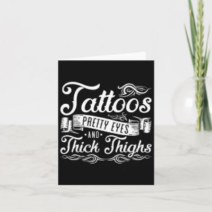 Carte Tatouages Jolies Yeux Et Épais Cuisses 2