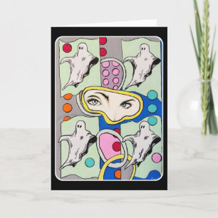 Carte "Tattletales in the Spirit Box" Peinture sur une