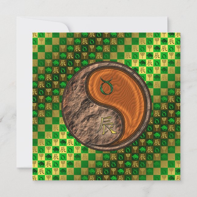 Carte Taureau & Dragon de Bois (Devant)
