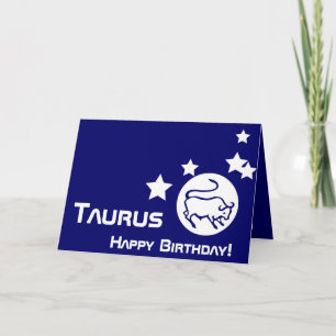 Carte Taureau, joyeux anniversaire ! - Personnaliser