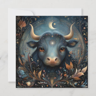 Carte Taureau Taureau Zodiaque Astrologie Céleste Annive