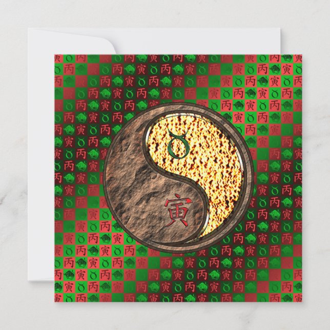 Carte Taureau & Tigre de Feu (Devant)