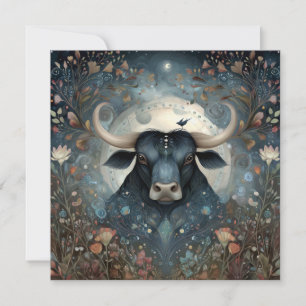 Carte Taureau Zodiaque Astrologie Anniversaire Mystique
