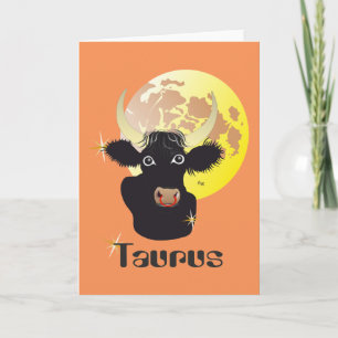 Carte Taurus April 21 to May 20 Greeting Card