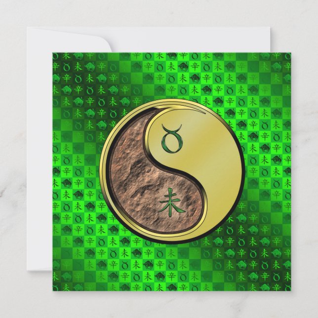 Carte Taurus et chèvre métallique (Devant)