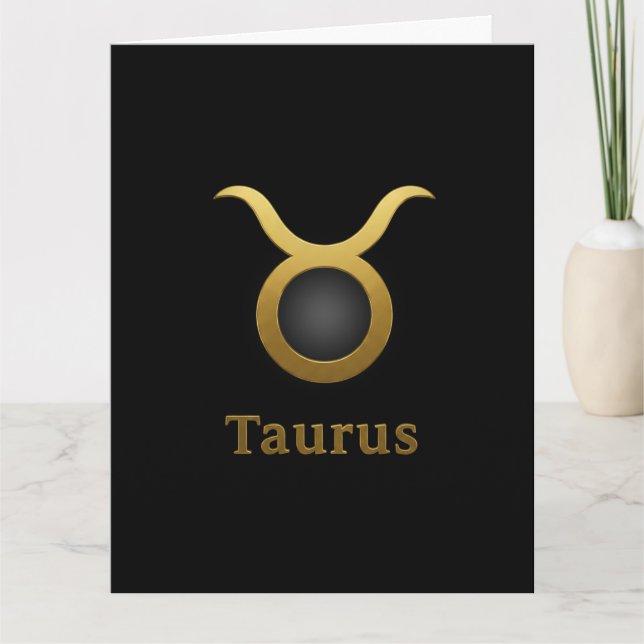 Carte Taurus Zodiac Sign / Tarjeta Tauro (Devant)