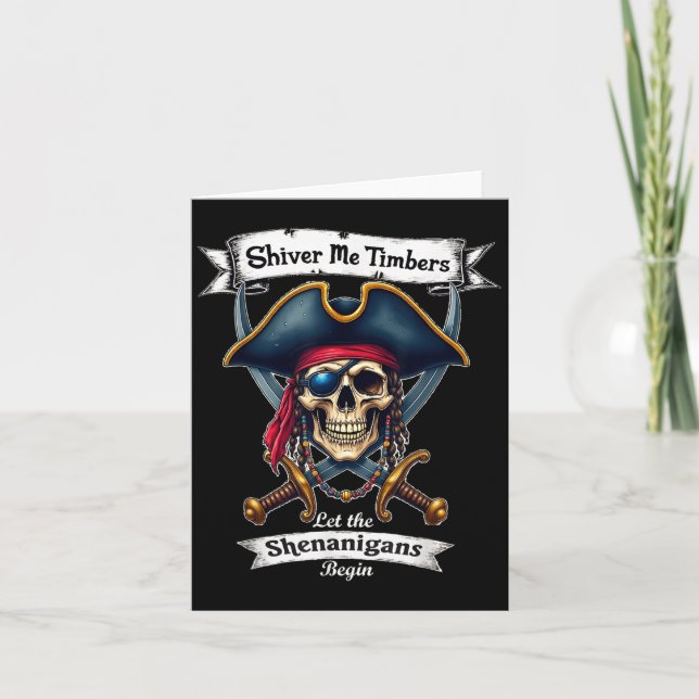 Carte Taux Crossbones de crâne frissonner moi Timbres Ha (Devant)