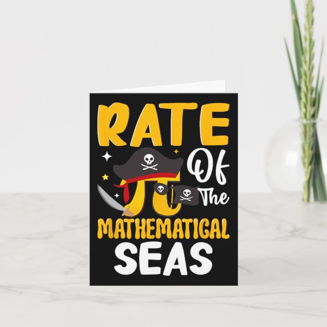 Carte Taux De Mer Mathématique - Math Symbole Pi 3.1 (Devant)