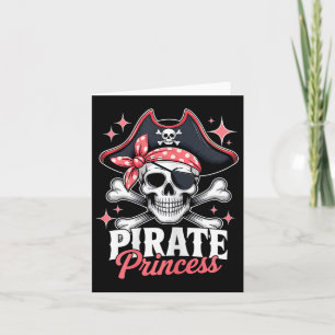 Carte Taux mignon Princesse Halloween Cravate crâne Bow