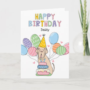 Carte Tawny Neapolitain Mastiff Anniversaire