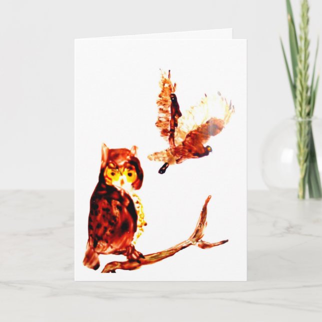 Carte Tawny Owls Art (Devant)
