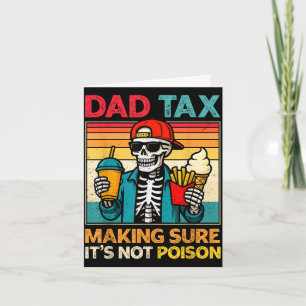 Carte Taxe de papa squelette s'assurant que ce n'est pas