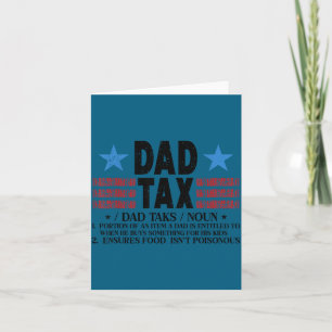 Carte Taxe Papa Minimal Définition Drôle Papa