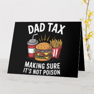 Carte Taxe Papa S'assurer que ce n'est pas du poison Fêt
