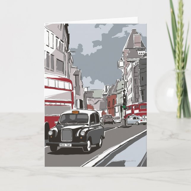 Carte Taxi à Londres (Devant)
