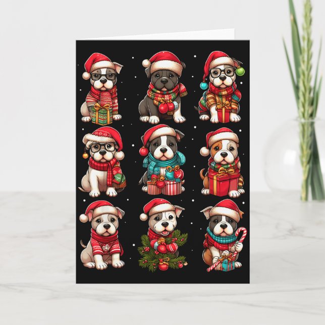 Carte Tbull Christmas Funny Tbull Lover Pajama Men Women (Devant)