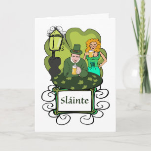 Carte Tchin Tchin pour la Saint-Patrick au Pub