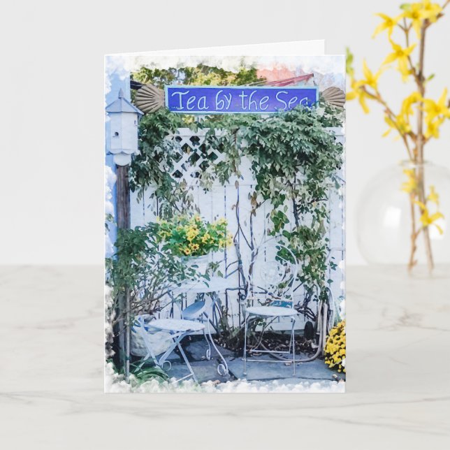Carte Tea by the Sea - Notecard (Fleur jaune)